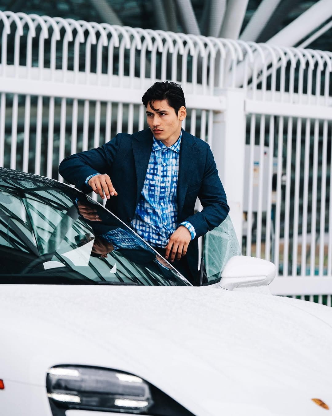 Christian Pumpelly commercial automotive shoot with luxury vehicle